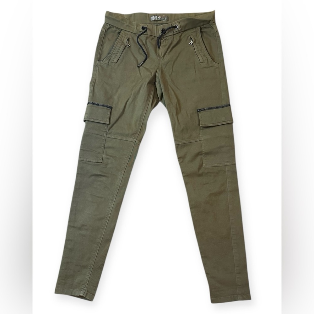 ZARA Z1975 Olive Green Khaki Cargo Skinny Pants - Special Edition